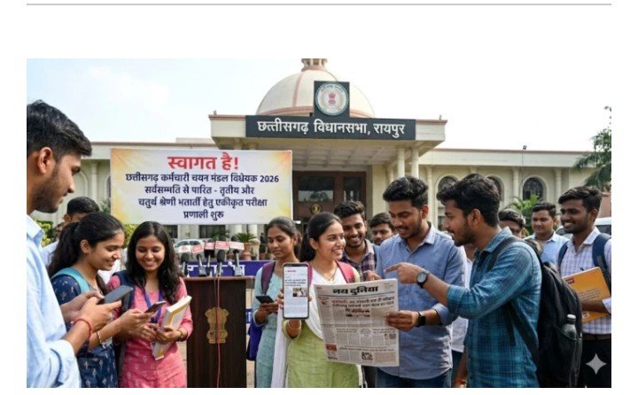 सी जी युवाओं के लिए खुशखबरी अब एक ही एग्जाम से मिलेगी कई नौकरियां |