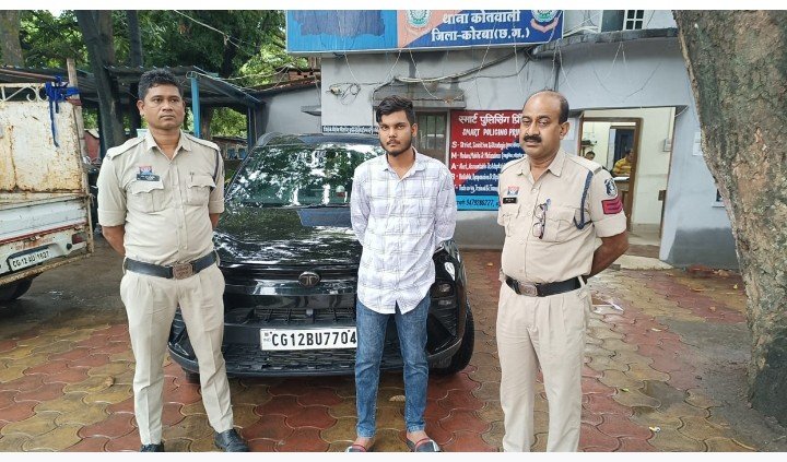 नशे में रईसजादे को गुंडागर्दी पड़ी महंगी, पुलिस ने आरोपी को किया गिरफ्तार, वाहन जब्त कर भेजा जेल